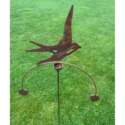 Poppyforge Swallow Wind Rocker Double BM/RtR - Steel - W54 x H148.5 cm in Black - thumbnail 2