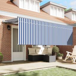 Berkfield Home Retractable Awning Retractable Manual Cream 350x200 cm Fabric, Metal - thumbnail 3