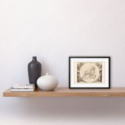 Artery8 Wall Art Print Jacques Cassini Flat Earth Map 1713 Sepia Colour Terrestrial Planisphere According to Astronomers New Observations Decorative - thumbnail 2