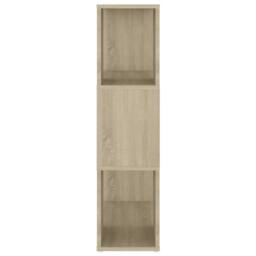 Berkfield Home Classic Book Cabinet Room Divider Sonoma Oak 60x24x94 cm Engineer in Light Brown - Size: 60 x 24 x 94 cm - thumbnail 6