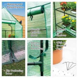 St Helens Walk-In Greenhouse in Green - thumbnail 6
