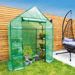 St Helens Walk-In Greenhouse in Green