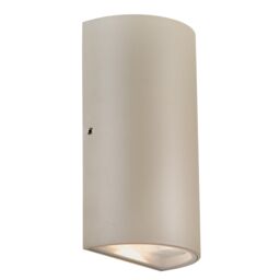 Nordlux Modern Outdoor Wall Light Sand Metal Intergrated LED Weatherproof - Mains Powered, IP54 in Beige - thumbnail 1