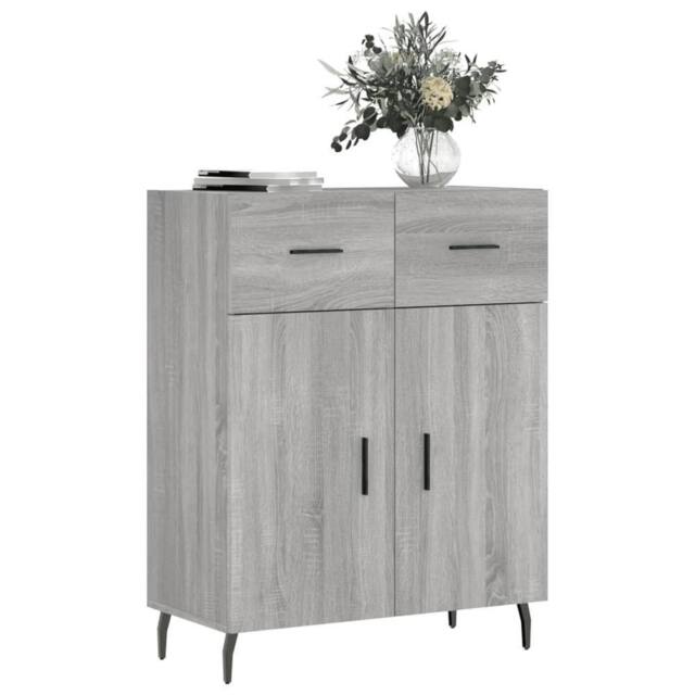 Berkfield Home Sideboard Grey Sonoma 69.5x34x90 cm Engineered Wood - image 1