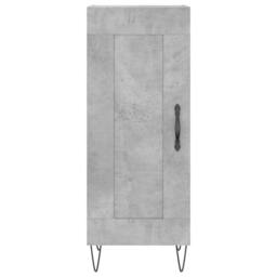 Berkfield Home Highboard Concrete Grey 34.5x34x180 cm Engineered Wood - thumbnail 8