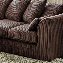 Furniture 786 Chicago Jumbo Cord 3&2 Seater Sofa Set in Chocolate - thumbnail 4