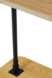H&O Direct C-Shaped Height Adjustment Side Table in Natural - thumbnail 6