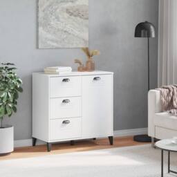 Berkfield Home Sideboard VIKEN White 80x40x80 cm Engineered Wood - Size: 80 x 40 x 80 cm