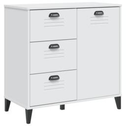 Berkfield Home Sideboard VIKEN White 80x40x80 cm Engineered Wood - Size: 80 x 40 x 80 cm - thumbnail 3