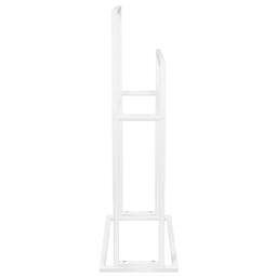 Berkfield Home Freestanding Towel Rack White 48x24x78.5 cm Iron - thumbnail 4