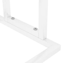 Berkfield Home Freestanding Towel Rack White 48x24x78.5 cm Iron - thumbnail 6