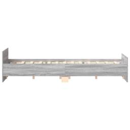 Berkfield Home Bed Frame with Headboard & Footboard Grey Sonoma 160x200 cm - thumbnail 6