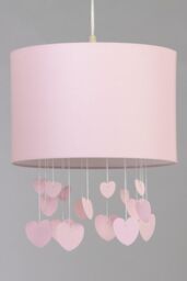 BHS Lighting Glow Hearts Mobile Easy Fit Light Shade in Pink - thumbnail 2