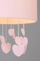 BHS Lighting Glow Hearts Mobile Easy Fit Light Shade in Pink - thumbnail 3