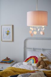 BHS Lighting Glow Hearts Mobile Easy Fit Light Shade in Pink - thumbnail 4