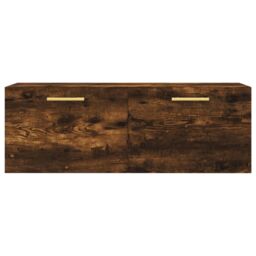 Berkfield Home Wall Cabinet Smoked Oak 100x36.5x35 cm Engineered Wood in Brown - thumbnail 5