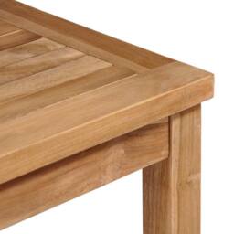 Berkfield Home Garden Table 80x80x77 cm Solid Teak Wood in Brown - Size: 80 x 80 x 77 cm - thumbnail 4