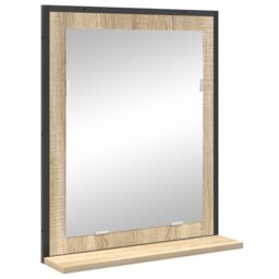 Berkfield Home 3 Piece Bathroom Furniture Set Sonoma Oak Engineered Wood in Brown - thumbnail 5