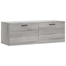 Berkfield Home Wall Cabinet Grey Sonoma 100x36.5x35 cm Engineered Wood - thumbnail 2