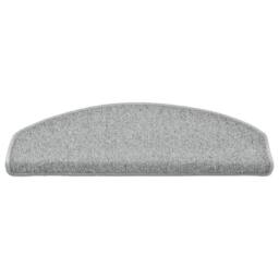 Berkfield Home Comfortable Carpet Stair Treads 15 pcs Light Grey 65x24x4 cm - Size: Medium - thumbnail 4