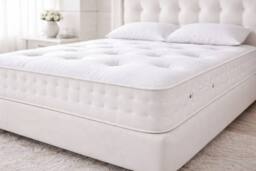 Chester & Oakley Backcare Support Pocket Spring Mattress - 25cm in White - Size: King - thumbnail 5