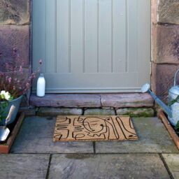Artsy Mats Abstract Line Art Faces Doormat in Black - Size: 40 cm x 60 cm - thumbnail 6