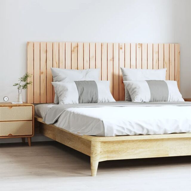 Berkfield Home Wall Headboard 166x3x60 cm Solid Wood Pine in Brown - Size: 166 x 3 x 60 cm - image 1