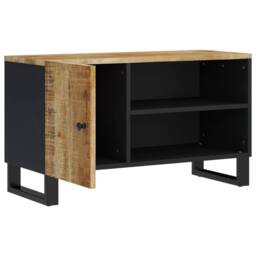 Berkfield Home TV Cabinet 80x33x46 cm Solid Wood Mango&Engineered Wood in Brown - Size: 80 x 33 x 46 cm - thumbnail 1