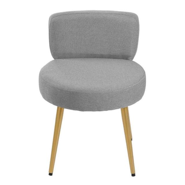 Kelvenix Dressing Table Stool Soft Pouffe grey - Size: 0.6m2 - image 1