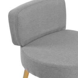 Kelvenix Dressing Table Stool Soft Pouffe grey - Size: 0.6m2 - thumbnail 5