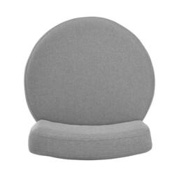 Kelvenix Dressing Table Stool Soft Pouffe grey - Size: 0.6m2 - thumbnail 4