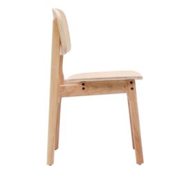 Nordlys Set of 2 Scandinavian Solid Wood Dining Room Chairs in Light Oak - thumbnail 9