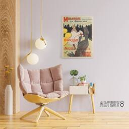 "Artery8 Lautrec Moulin Rouge Advert Paris Canvas Wall Art Print - Size: W18"" x H24""" - thumbnail 3