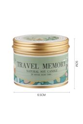 SHEONLY Kiwi Fruit Soy Wax Scented Candle in Aluminum Tin in Green - thumbnail 6