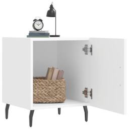 Berkfield Home Bedside Cabinets 2 pcs White 40x40x50 cm Engineered Wood - Size: 40 x 40 x 50 cm - thumbnail 3