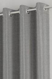 "Onyx Grey 100% Blackout Eyelet Curtain - 90"" x 90""" - thumbnail 3