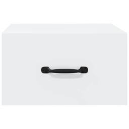 Berkfield Home Wall-mounted Bedside Cabinet White 35x35x20 cm - Size: 35 x 35 x 20 cm - thumbnail 5