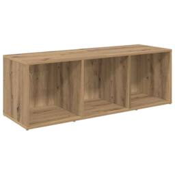 Berkfield Home TV Cabinet with Shelf with Storage 4 pcs Artisan oak Engineered wood in Brown - thumbnail 5