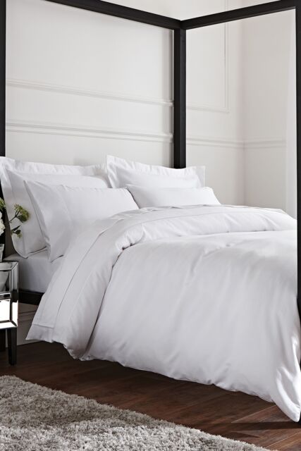 Bianca Luxury 800 Thread Count Cotton Sateen Duvet Cover Set in White - Size: King - image 1