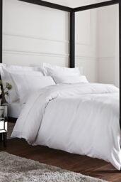 Bianca Luxury 800 Thread Count Cotton Sateen Duvet Cover Set in White - Size: King - thumbnail 1