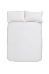 Bianca Luxury 800 Thread Count Cotton Sateen Duvet Cover Set in White - Size: King - thumbnail 4