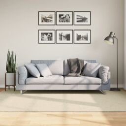 Berkfield Home Rug HUARTE Short Pile Soft & Washable Cream 160x230 cm - Size: Medium - thumbnail 1