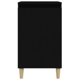 Berkfield Home Bedside Cabinets 2 pcs Black 40x35x70 cm Engineered Wood - Size: 40 x 35 x 70 cm - thumbnail 5