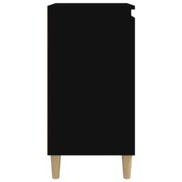Berkfield Home Bedside Cabinets 2 pcs Black 40x35x70 cm Engineered Wood - Size: 40 x 35 x 70 cm - thumbnail 7