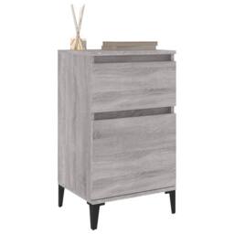 Berkfield Home Elegant Bedside Cabinets 2 pcs Grey Sonoma 40x35x70 cm - Size: 40 x 35 x 70 cm - thumbnail 4