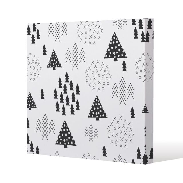 Benjamin Tate Design Scandinavian style christmas (canvas) / 77 x 77 x 4cm in Natural - Size: 77 x 77 x 4 cm - image 1
