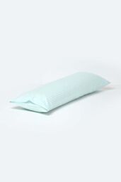 Homescapes Egyptian Cotton Ultrasoft Body Pillowcase 330 TC in Light Blue - thumbnail 3