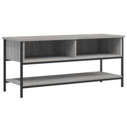 Berkfield Home TV Cabinet Grey Sonoma 100x35x45 cm Engineered Wood - Size: 100 x 35 x 45 cm - thumbnail 2