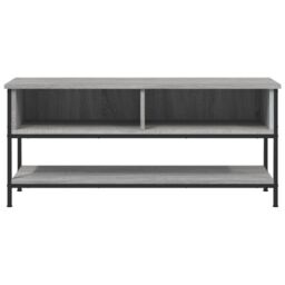 Berkfield Home TV Cabinet Grey Sonoma 100x35x45 cm Engineered Wood - Size: 100 x 35 x 45 cm - thumbnail 4
