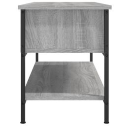 Berkfield Home TV Cabinet Grey Sonoma 100x35x45 cm Engineered Wood - Size: 100 x 35 x 45 cm - thumbnail 5